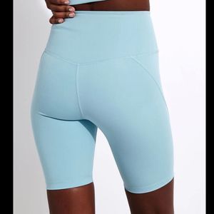 Girlfriend Collective High Rise Bike Shorts in Sky NWT